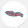 Red_Tornado_Logo_Classic_Round_Sticker_1 Red Tornado Logo Classic Round Sticker
