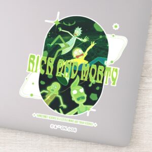 Rick And Morty Falling Quote Badge Sticker