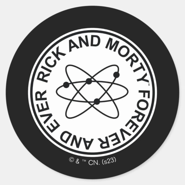 Rick_and_Morty_Forever_and_Ever_Atomic_Badge_Classic_Round_Sticker_1 Rick And Morty Forever And Ever Atomic Badge Classic Round Sticker