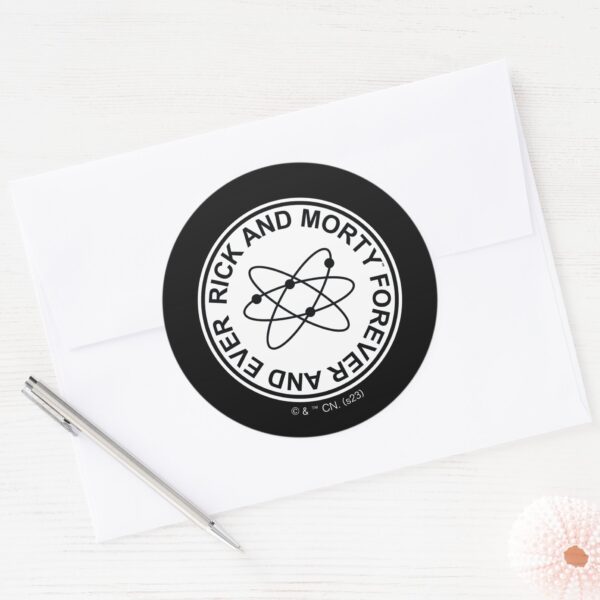 Rick_and_Morty_Forever_and_Ever_Atomic_Badge_Classic_Round_Sticker_3 Rick And Morty Forever And Ever Atomic Badge Classic Round Sticker