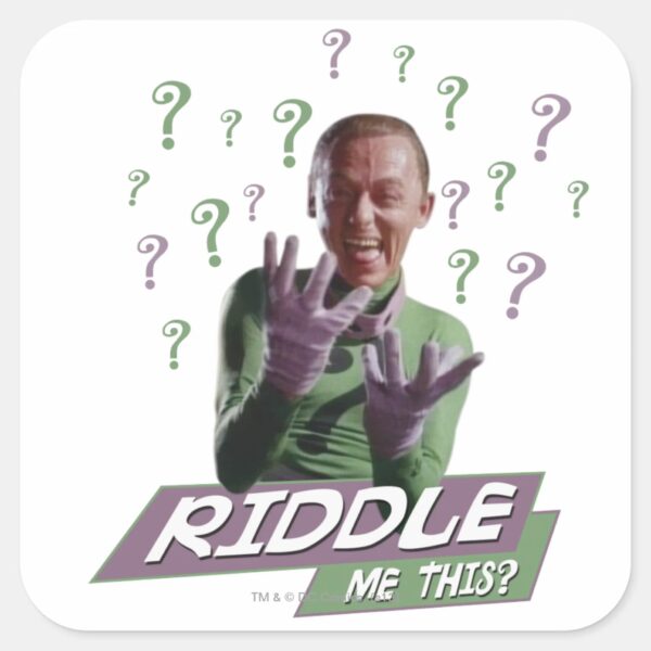 Riddler_-_Riddle_Me_This_Square_Sticker_1 Riddler Riddle Me This Square Sticker