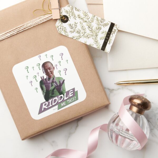 Riddler_-_Riddle_Me_This_Square_Sticker_5 Riddler Riddle Me This Square Sticker