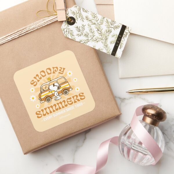 Road_Trippin___Peanuts_Snoopy_Summers_Square_Sticker_5 Road Trippin Peanuts Snoopy Summers Square Sticker