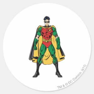 Robin Classic Stance Classic Round Sticker