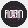 Robin_Hi-Tech_Name_Graphic_Classic_Round_Sticker_1 Robin Hi Tech Name Graphic Classic Round Sticker