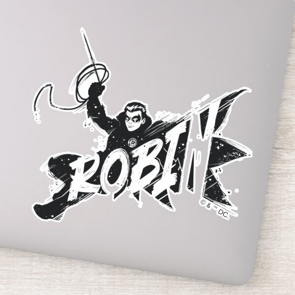 Robin Ink Brush Name Sticker