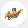 Robin_The_Boy_Wonder_Classic_Round_Sticker_1 Robin The Boy Wonder Classic Round Sticker