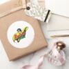 Robin_The_Boy_Wonder_Classic_Round_Sticker_5 Robin The Boy Wonder Classic Round Sticker
