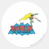 Robin_The_Teen_Wonder_Classic_Round_Sticker_1 Robin The Teen Wonder Classic Round Sticker