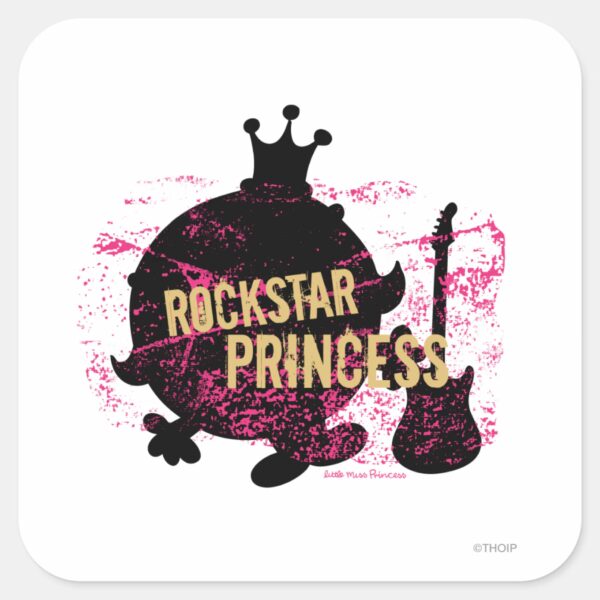 Rockstar_Princess_Square_Sticker_1 Rockstar Princess Square Sticker