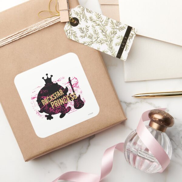 Rockstar_Princess_Square_Sticker_5 Rockstar Princess Square Sticker