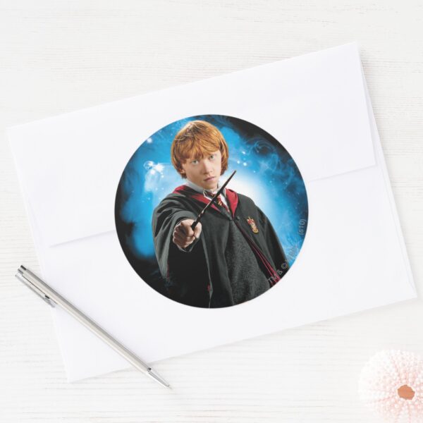 Ron_Weasely_Classic_Round_Sticker_3 Ron Weasely Classic Round Sticker