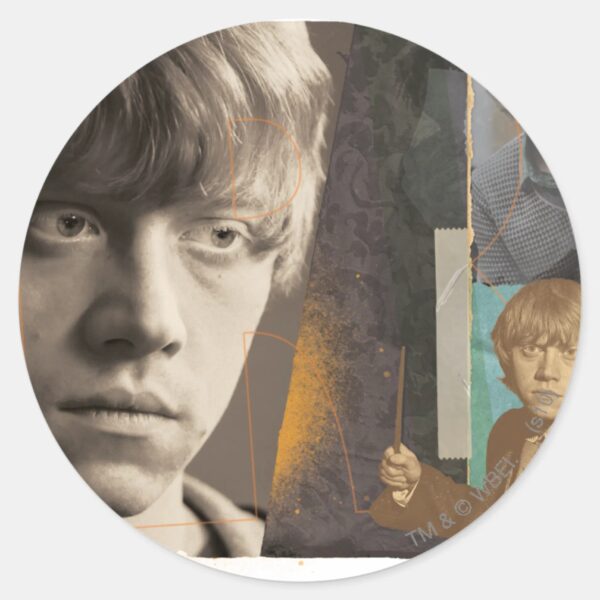 Ron_Weasley_8_Classic_Round_Sticker_1 Ron Weasley 8 Classic Round Sticker