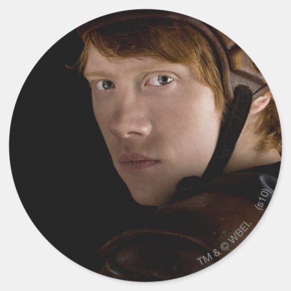 Ron_Weasley_Geared_Up_Classic_Round_Sticker_1 Ron Weasley Geared Up Classic Round Sticker