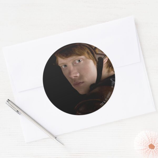 Ron_Weasley_Geared_Up_Classic_Round_Sticker_3 Ron Weasley Geared Up Classic Round Sticker