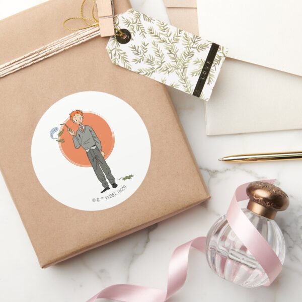 Ron_Weasley_Illustration__Eat_Slugs__Classic_Round_Sticker_5 Ron Weasley Illustration Eat Slugs Classic Round Sticker