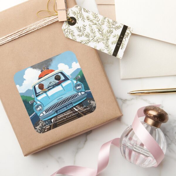 Ron_&_HARRY_POTTER™_in_Flying_Car_to_HOGWARTS™_Square_Sticker_5 Ron HARRY POTTER™ In Flying Car To HOGWARTS™ Square Sticker