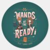 Ron_&_Hermione_Wands_at_the_Ready_Classic_Round_Sticker_1 Ron Hermione Wands At The Ready Classic Round Sticker