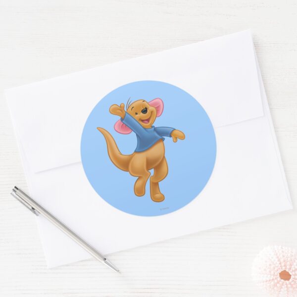 Roo_1_classic_round_sticker_3 Roo 1 Classic Round Sticker