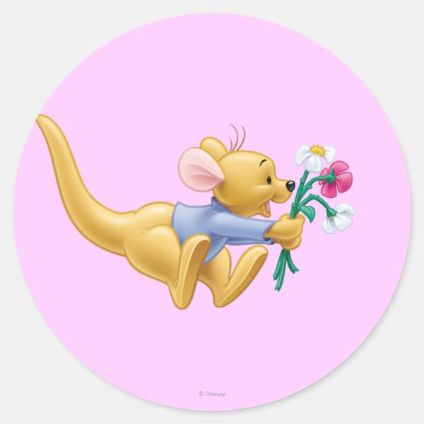 Roo_4_classic_round_sticker_1 Roo 4 Classic Round Sticker