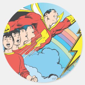 SHAZAM Billy Batson Classic Round Sticker