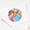 SHAZAM_Billy_Batson_Classic_Round_Sticker_3 SHAZAM Billy Batson Classic Round Sticker