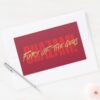 SHAZAM Fury Of The Gods Golden Marker Logo Rectangular Sticker