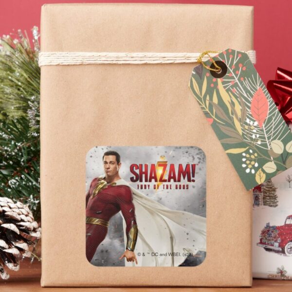 SHAZAM!_Fury_of_the_Gods___Hang_Loose_Movie_Poster_Square_Sticker_6 SHAZAM Fury Of The Gods Hang Loose Movie Poster Square Sticker
