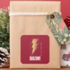 SHAZAM!_Fury_of_the_Gods___Lightning_Bolt_Badge_Square_Sticker_6 SHAZAM Fury Of The Gods Lightning Bolt Badge Square Sticker