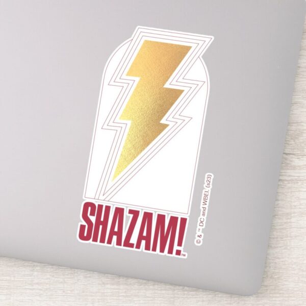 SHAZAM!_Fury_of_the_Gods___Lightning_Bolt_Badge_Sticker_9 SHAZAM Fury Of The Gods Lightning Bolt Badge Sticker