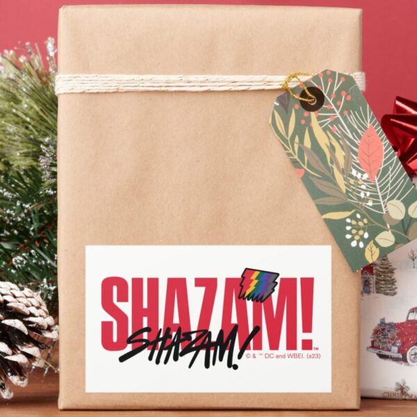 SHAZAM!_Fury_of_the_Gods___Rainbow_Bolts_Logo_Rectangular_Sticker_5 SHAZAM Fury Of The Gods Rainbow Bolts Logo Rectangular Sticker