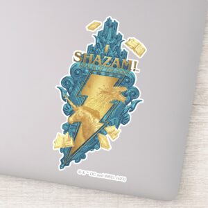 SHAZAM Fury Of The Gods Realm Of The Gods Logo Sticker