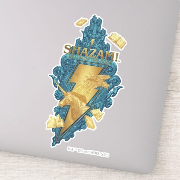 SHAZAM!_Fury_of_the_Gods___Realm_of_the_Gods_Logo_Sticker_9 SHAZAM Fury Of The Gods Realm Of The Gods Logo Sticker