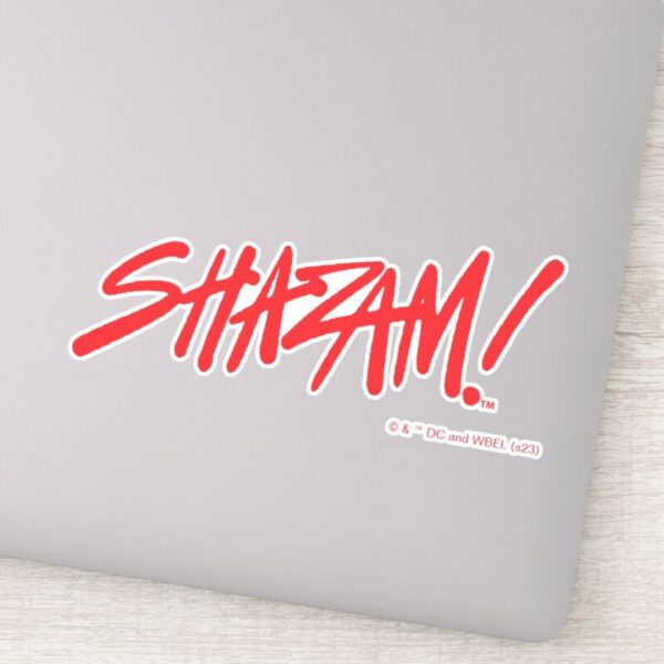 SHAZAM!_Fury_of_the_Gods___Red_Marker_Logo_Sticker_9 SHAZAM Fury Of The Gods Red Marker Logo Sticker