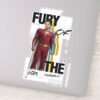 SHAZAM Fury Of The Gods Retro Album Style Art Sticker