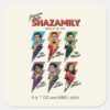 SHAZAM Fury Of The Gods SHAZAMily Comic Bolts Square Sticker