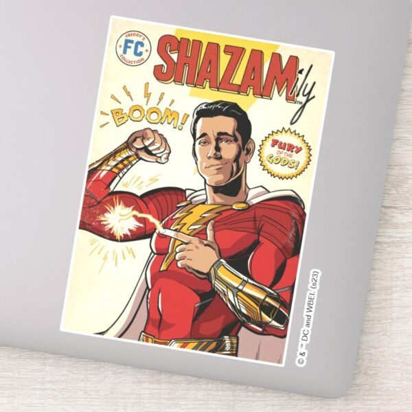 SHAZAM!_Fury_of_the_Gods___SHAZAMily_Comic_Cover_Sticker_9 SHAZAM Fury Of The Gods SHAZAMily Comic Cover Sticker