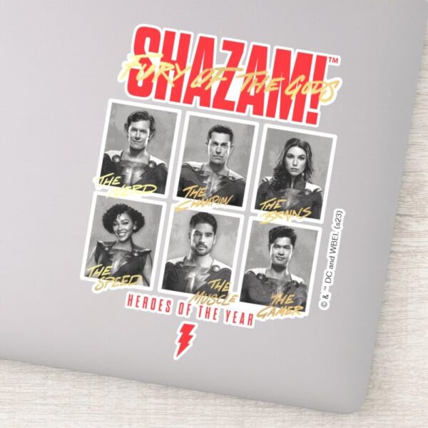 SHAZAM!_Fury_of_the_Gods___SHAZAMily_Yearbook_Sticker_9 SHAZAM Fury Of The Gods SHAZAMily Yearbook Sticker