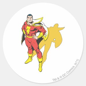 SHAZAM Shadow Classic Round Sticker