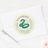 SLYTHERIN™_Green_Snake_House_Pride_Badge_Classic_Round_Sticker_3 SLYTHERIN™ Green Snake House Pride Badge Classic Round Sticker