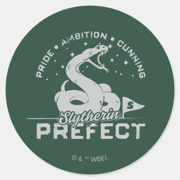 SLYTHERIN™_Prefect_Badge_Classic_Round_Sticker_1 SLYTHERIN™ Prefect Badge Classic Round Sticker