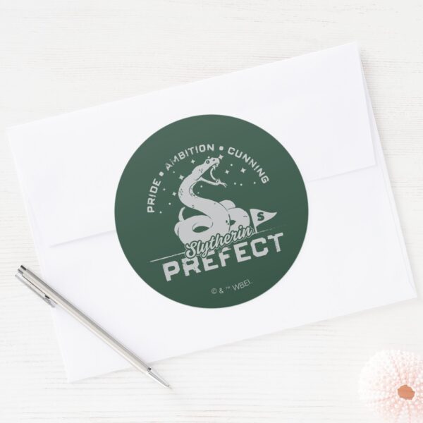 SLYTHERIN™_Prefect_Badge_Classic_Round_Sticker_3 SLYTHERIN™ Prefect Badge Classic Round Sticker