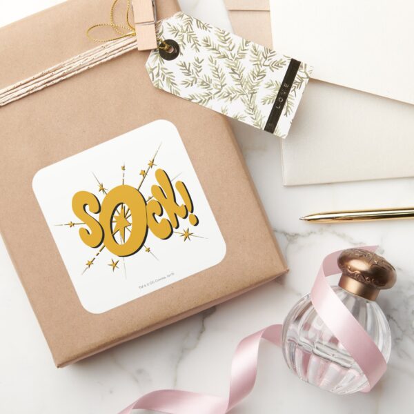 SOCK!_SQUARE_STICKER_5 SOCK SQUARE STICKER