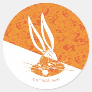 SPACE JAM A NEW LEGACY™ BUGS BUNNY™ Mod Pattern Classic Round Sticker
