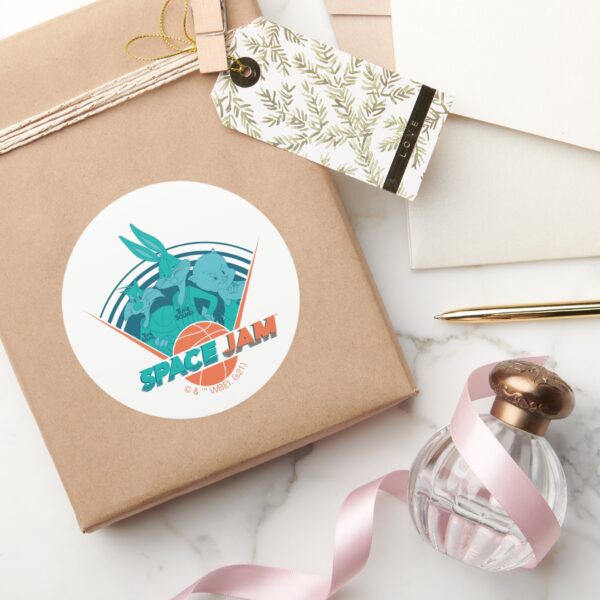 SPACE_JAM__A_NEW_LEGACY™___Retro_Futuristic_Team_Classic_Round_Sticker_5 SPACE JAM A NEW LEGACY™ Retro Futuristic Team Classic Round Sticker