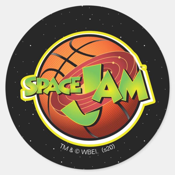 SPACE_JAM™_Basketball_Logo_Classic_Round_Sticker_1 SPACE JAM™ Basketball Logo Classic Round Sticker