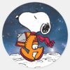 SPACE___Snoopy_Classic_Round_Sticker_1 SPACE Snoopy Classic Round Sticker