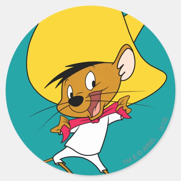SPEEDY_GONZALES™_Bow-Tie_Classic_Round_Sticker_1 SPEEDY GONZALES™ Bow Tie Classic Round Sticker