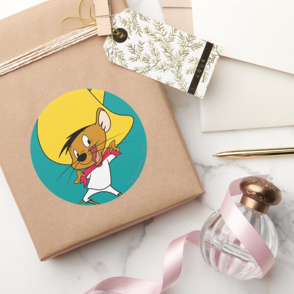 SPEEDY_GONZALES™_Bow-Tie_Classic_Round_Sticker_5 SPEEDY GONZALES™ Bow Tie Classic Round Sticker