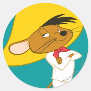 SPEEDY GONZALES™ Confident Color Classic Round Sticker